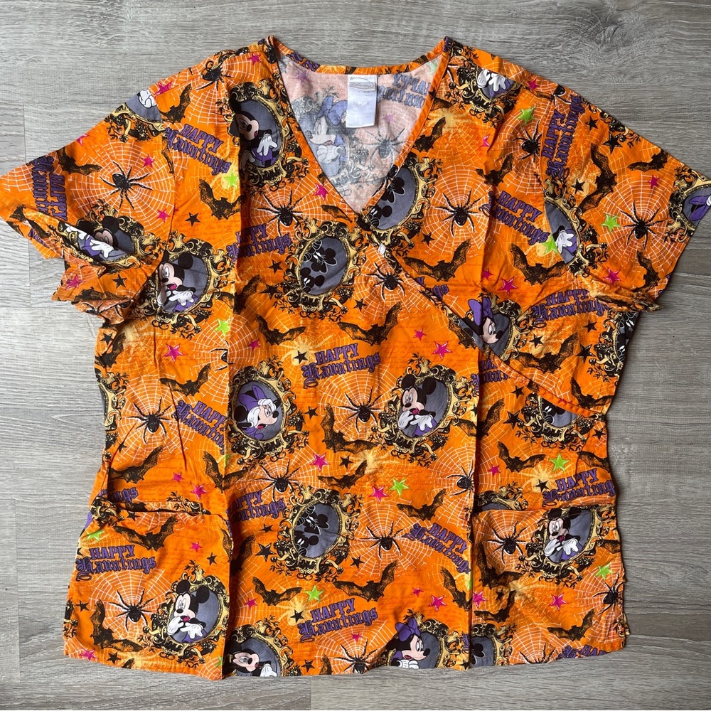 Halloween Disney Scrub Top